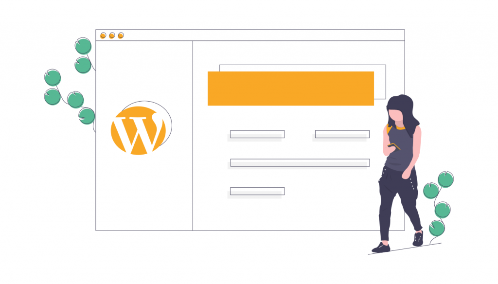 WordPressを開設する女性
